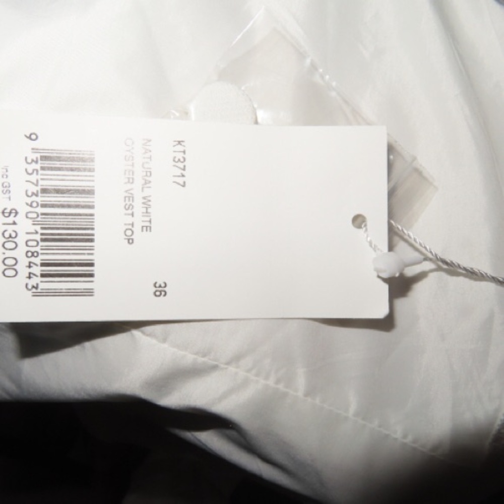 Kookai Natural White Oyster Vest Top - Picture 5 of 5